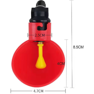 Automatic poultry waterer with float.