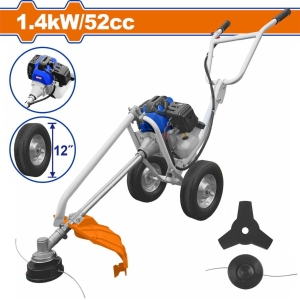 WADFOW Hand push gasoline grass trimmer and bush cutter 52cc / 2.2HP